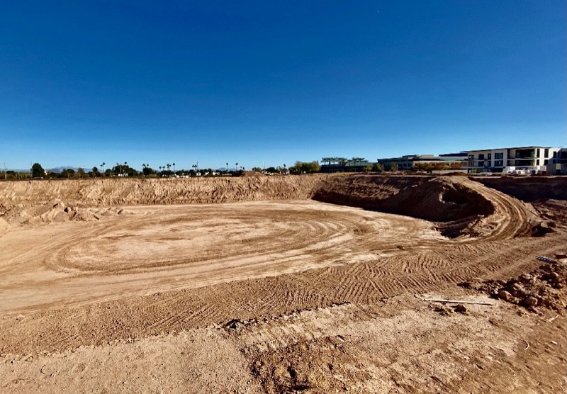 Photo of the area where the FENDI Private Residences are planned to be built in Scottsdale, Arizona.