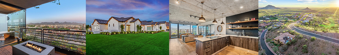 Photos of luxury properties in Greater Phoenix, Arizona.