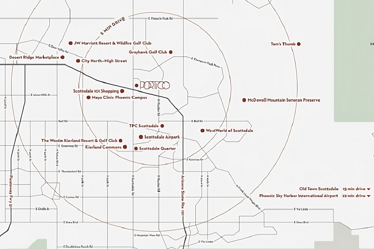 North Scottsdale map