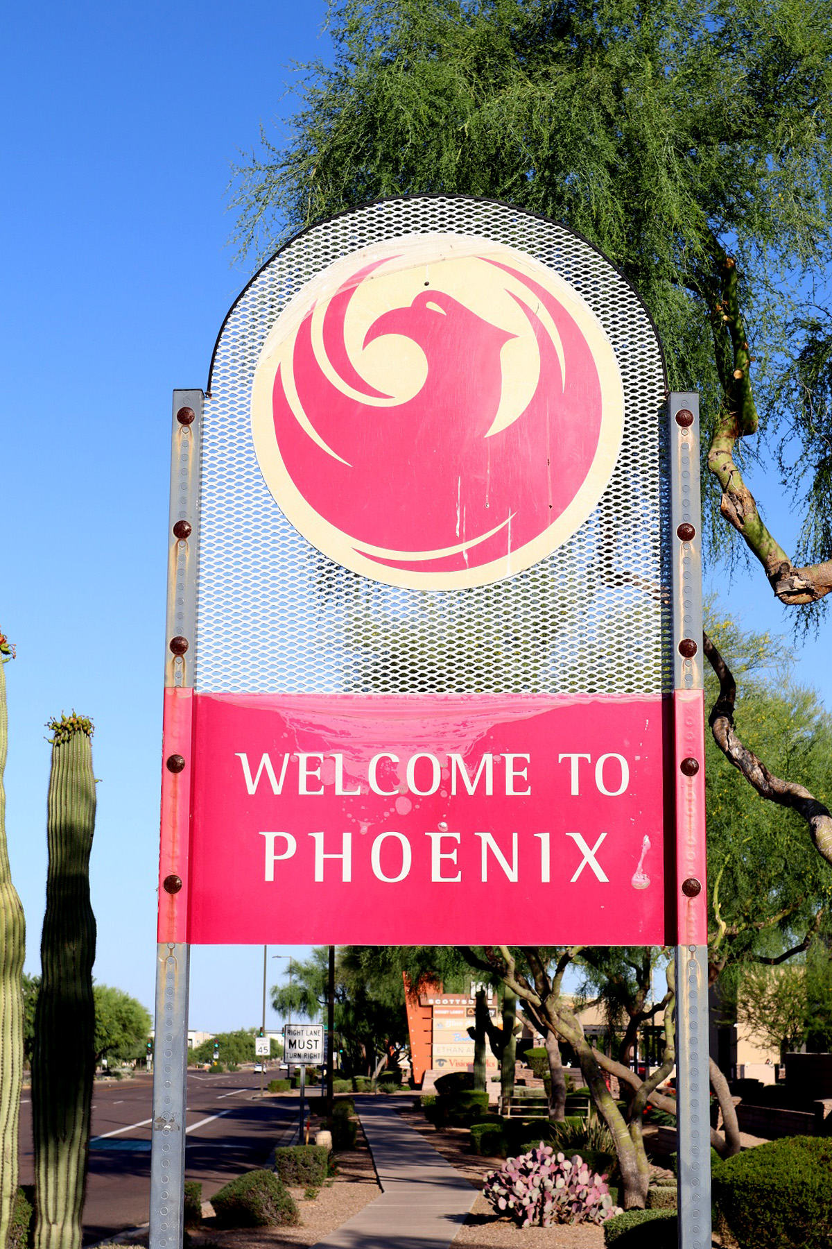 A sign for Phoenix, Arizona