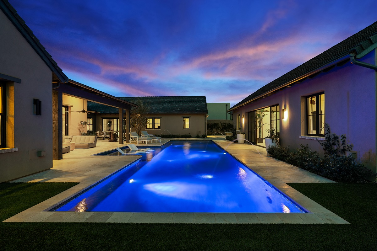 A beautiful pool and dethatched casita.