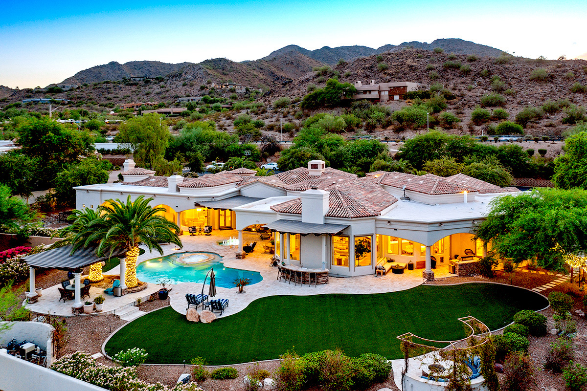 A luxury home in Paradise Valley.