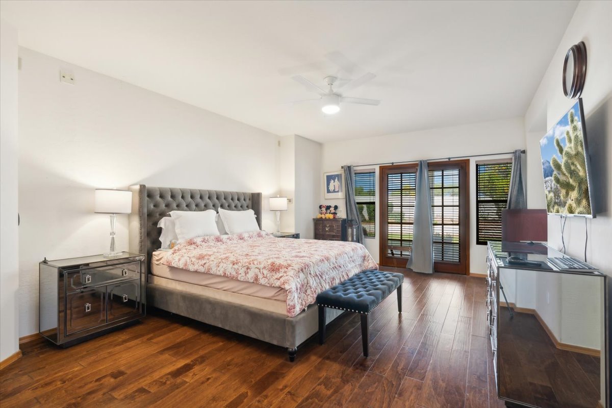 Bedroom of a home for sale in Glendale's, Arizona's Marshall Ranch.