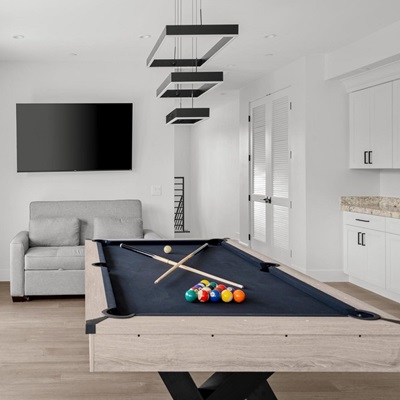 A pool table inside a home in Greater Phoenix.