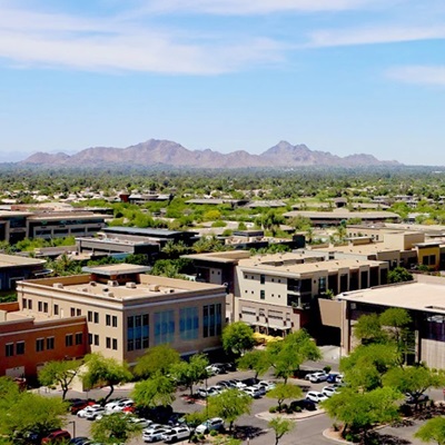 Overlooking the city of Scottsdale, Arizona.