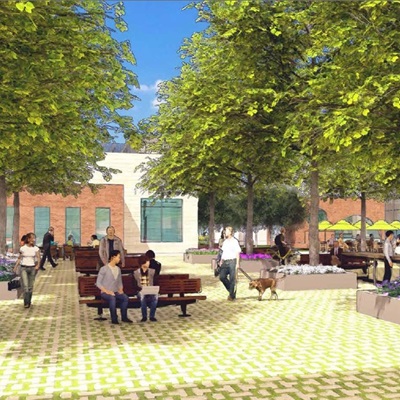 Rendering of The Parque development planned for Scottsdale, Arizona.