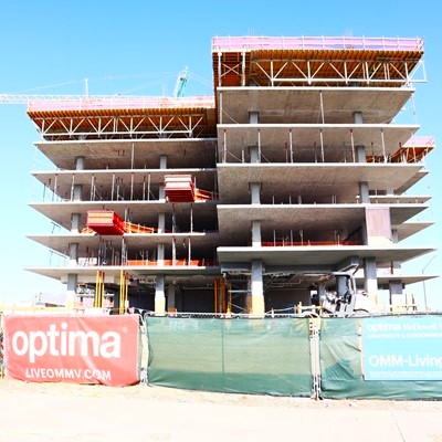 Construction photo of Optima McDowell Mountain located in Scottsdale.