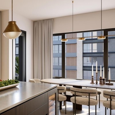 Rendering of the interiors at Atavia condos to be built in North Scottsdale.