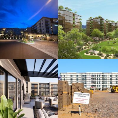 Collage of the billion-dollar corridor in North Scottsdale.