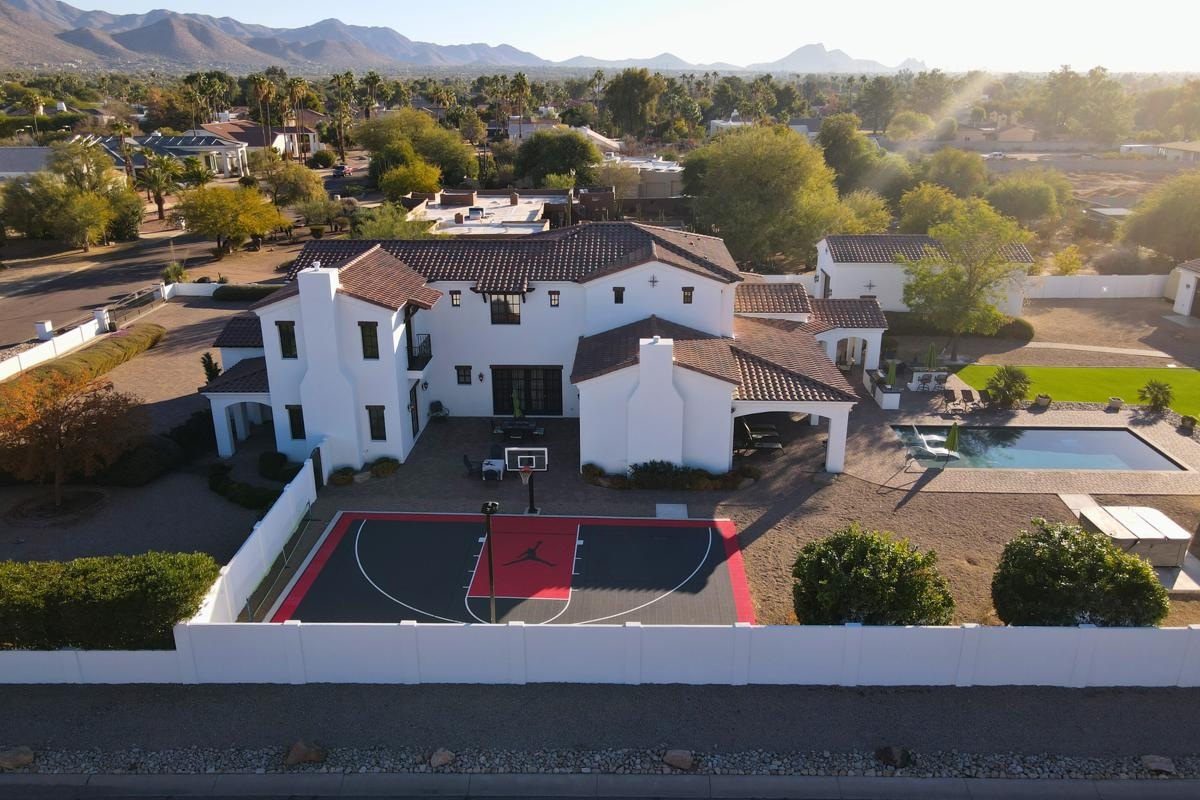 A custom home in the Cactus Corridor in Scottsdale.