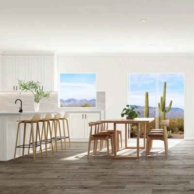 Rendering of the interior of a home at Parkside Villas in Chandler, Arizona.