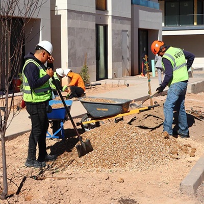 Construction workers working on the Ritz-Carlton, Paradise Valley project.