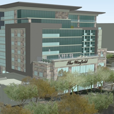 Rendering of The Winfield Hotel And Residences in Old Town Scottsdale.