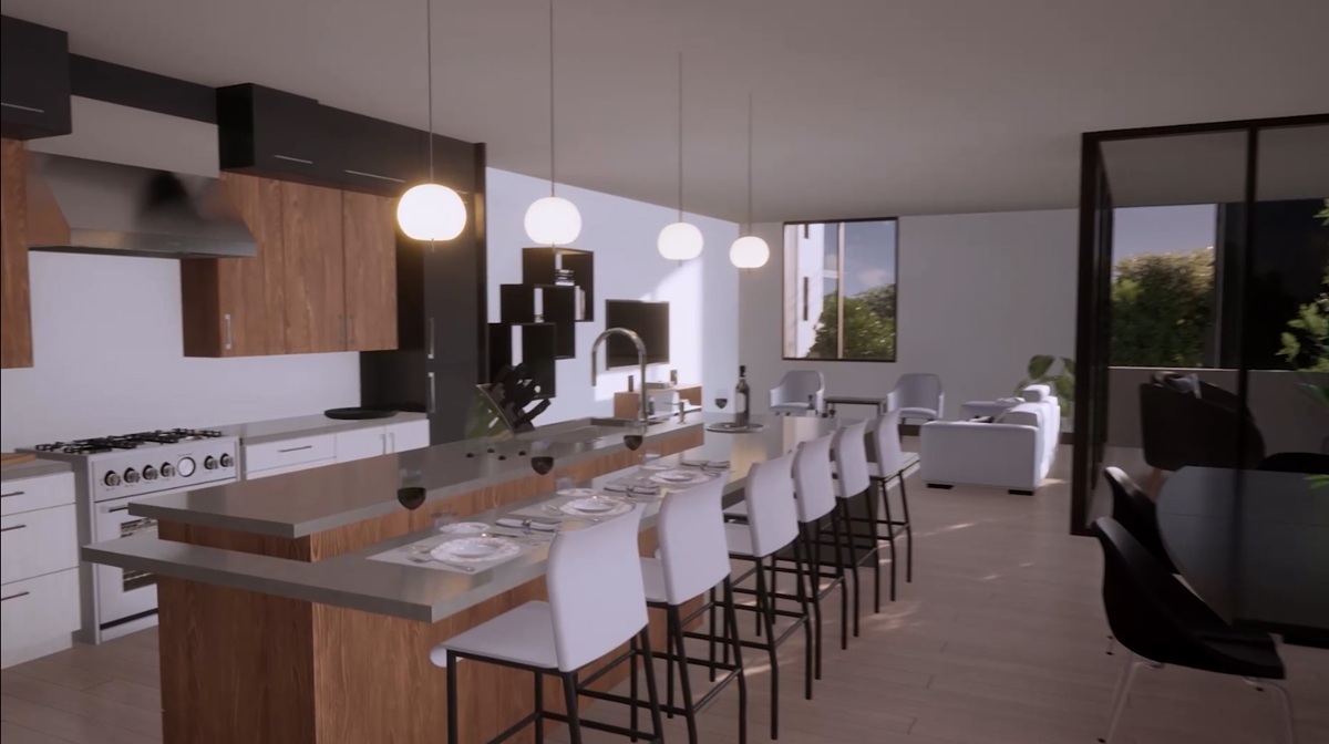 Rendering of the Terra floor plan at Vedana Tempe.