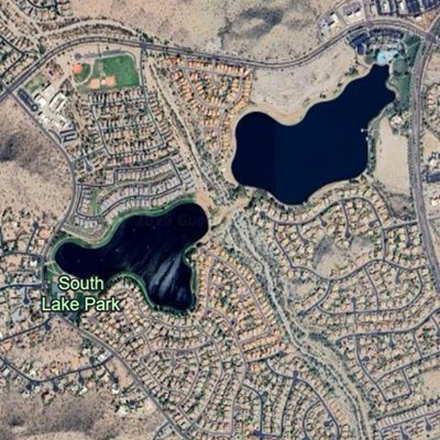 A map of Estrella in Goodyear, Arizona.