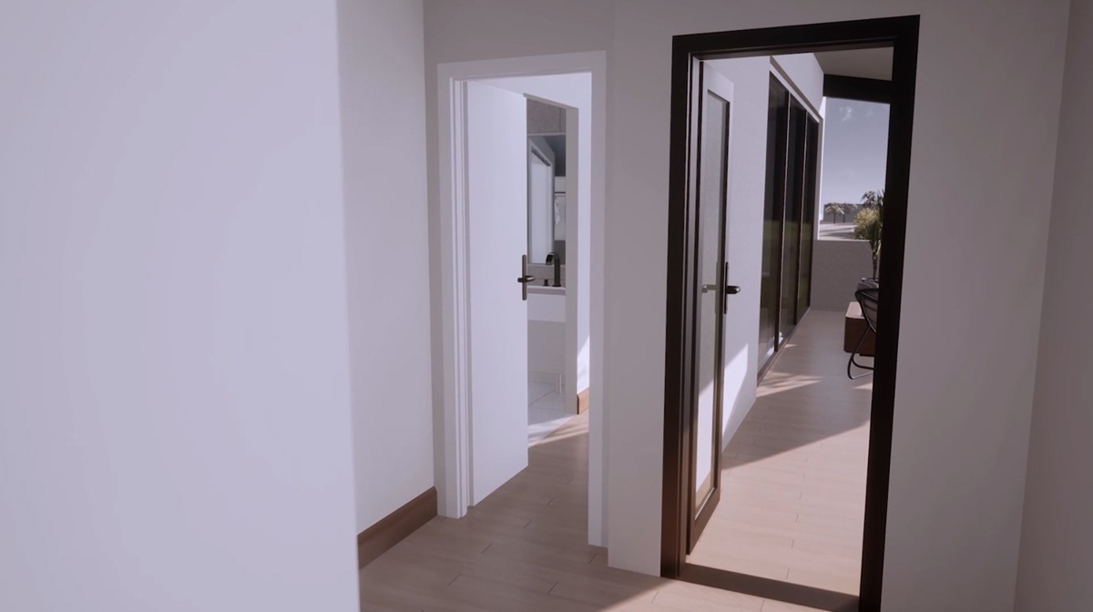 Rendering of the Terra floor plan at Vedana Tempe.