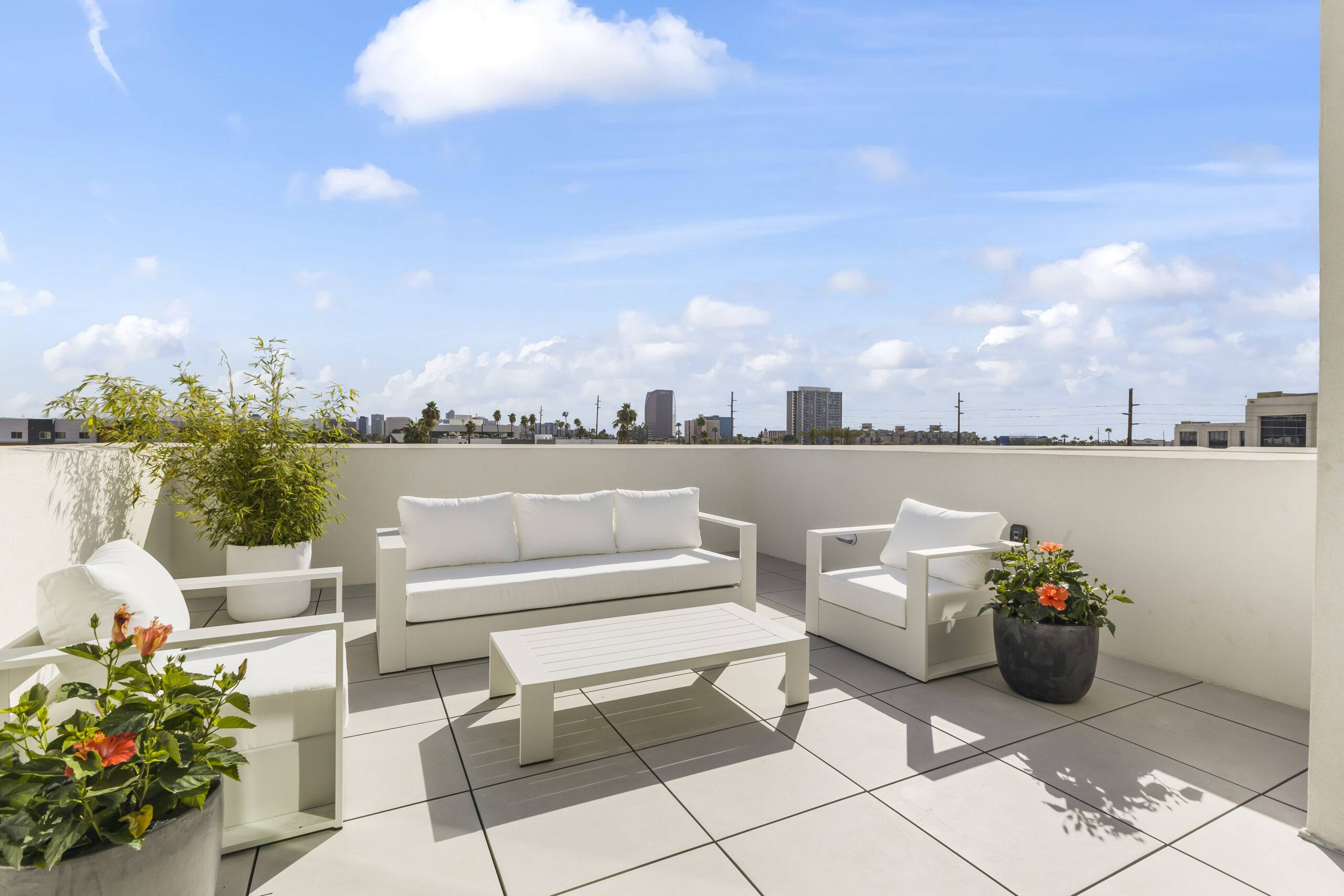 Exterior photo of a townhome unit at Soleil in Midtown Phoenix.