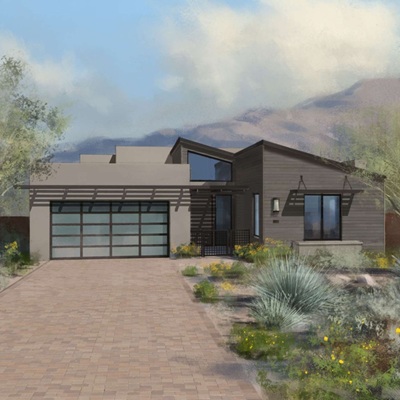 Rendering of a home in Villas II by Camelot Homes.