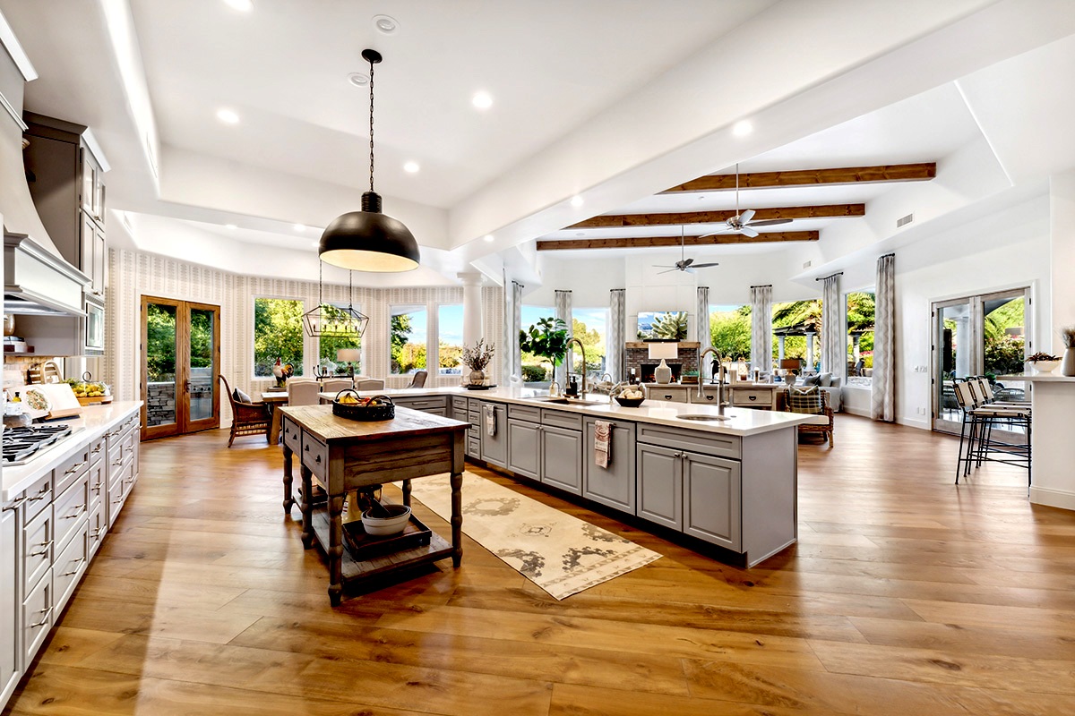Interior of a modern kitchen in Paradise Valley home