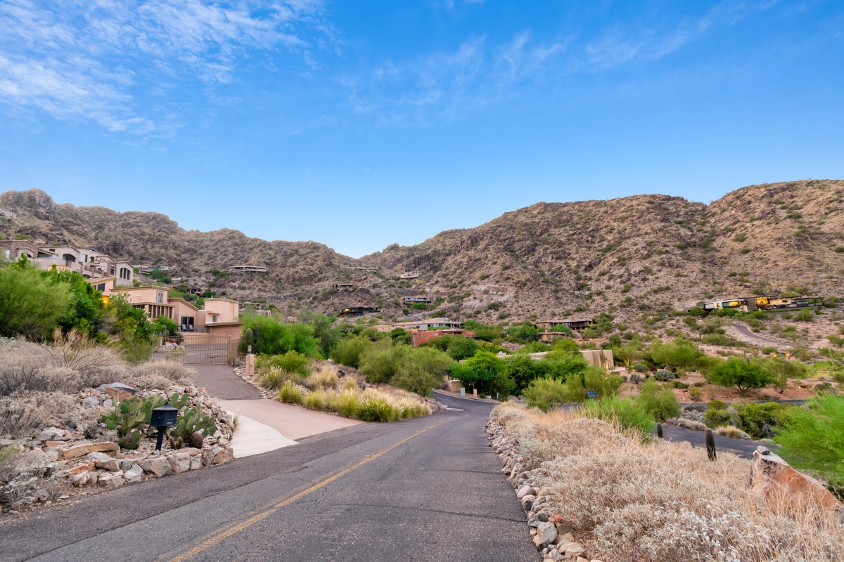 Road in a mountainous area of Paradise Valley