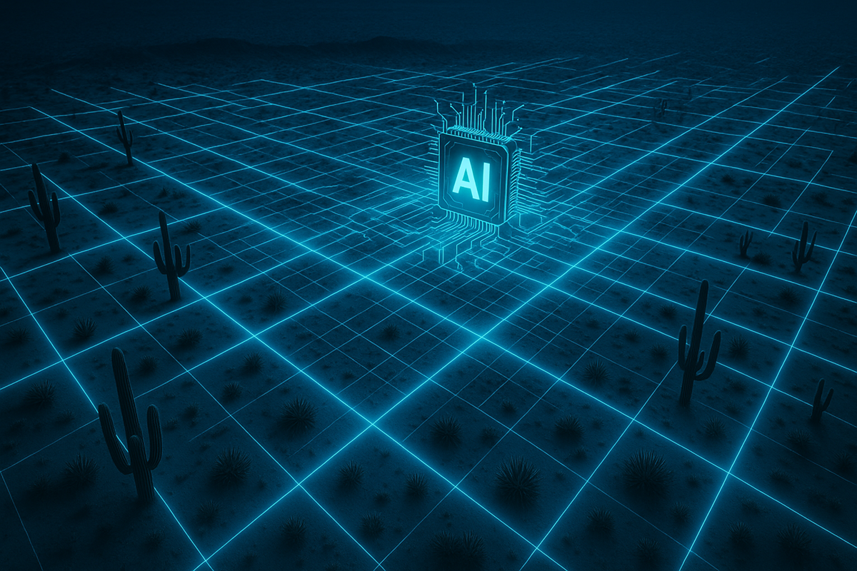 Artifical intelligence spreading across Arizona's desert.