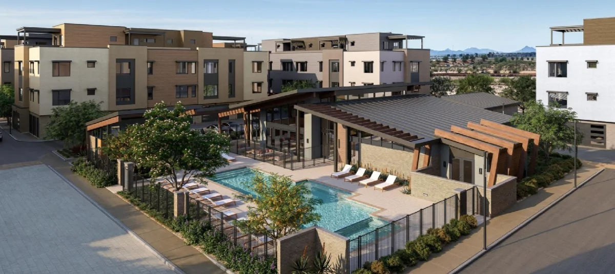 Rendering of Atavia luury condos.