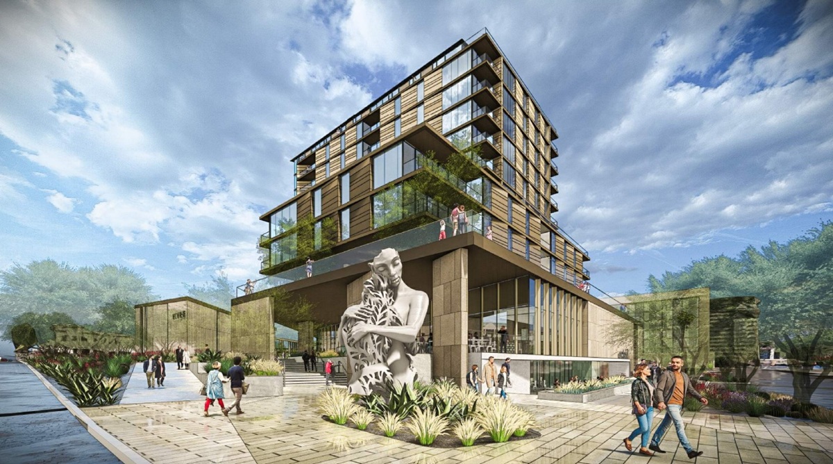 A rendering of City Center at Scottsdale Collection in Old Town Scottsdale.