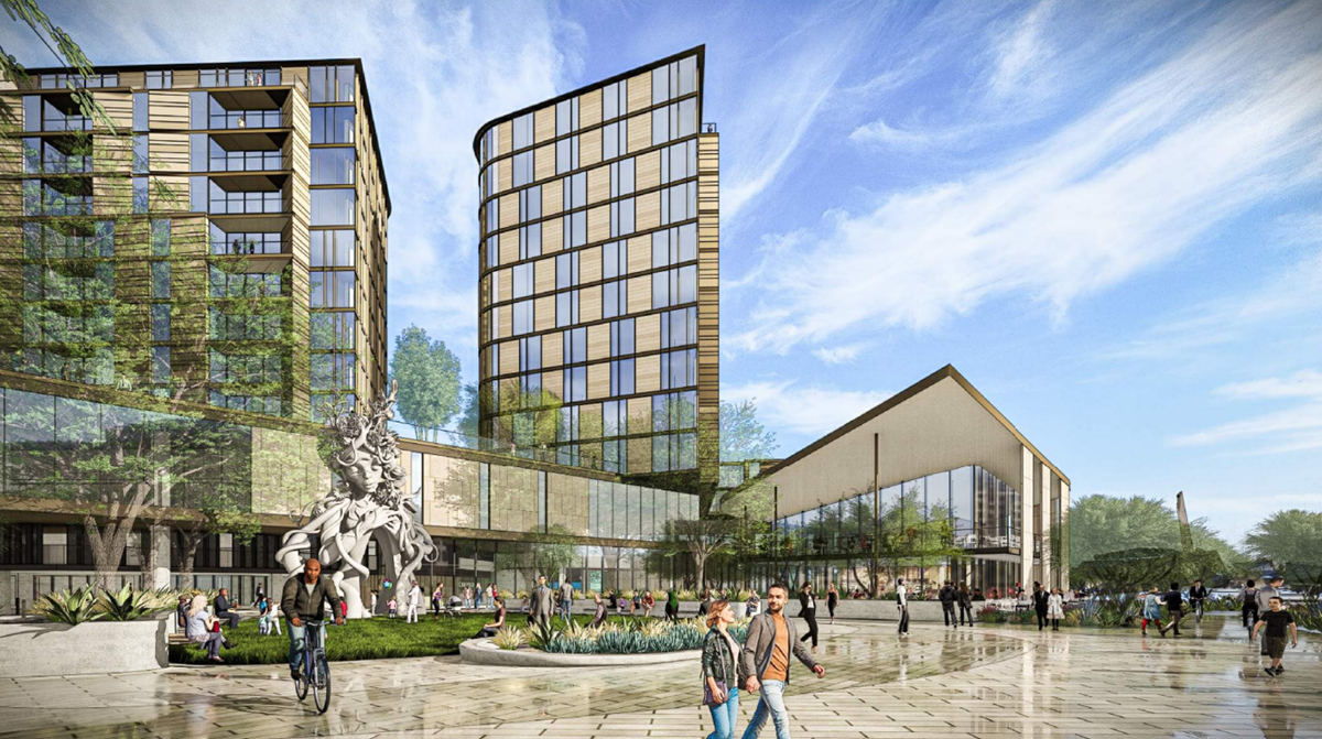 A rendering of City Center at Scottsdale Collection in Old Town Scottsdale.