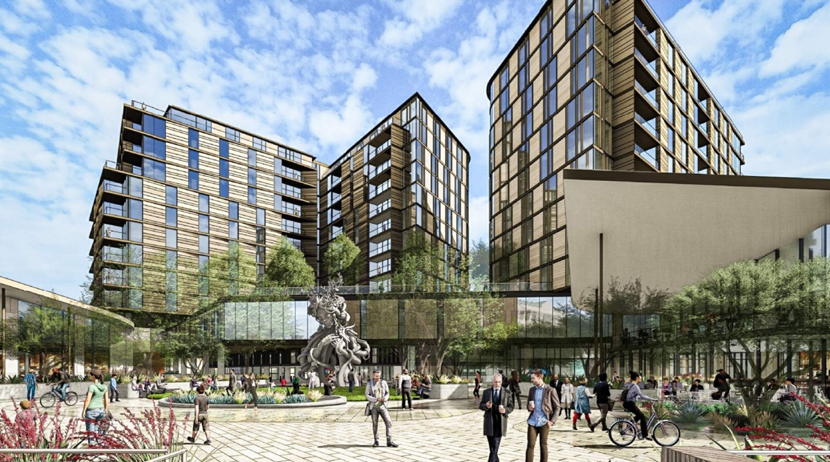 A rendering of City Center at Scottsdale Collection in Old Town Scottsdale.