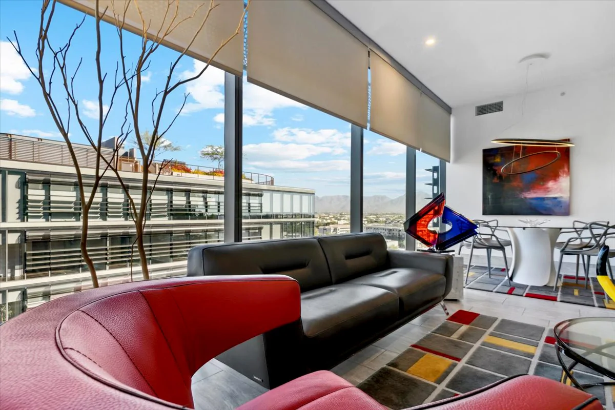 Rendering of a penthouse condo in Scottsdale, Arizona.