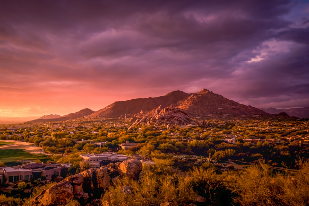 Aerial of North Scottsdale, AZ