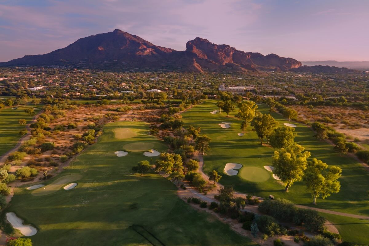 aerial view of Scottsdale golf course